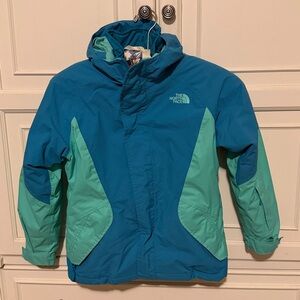 The North Face Aqua Colorblock Kira Triclimate Jacket